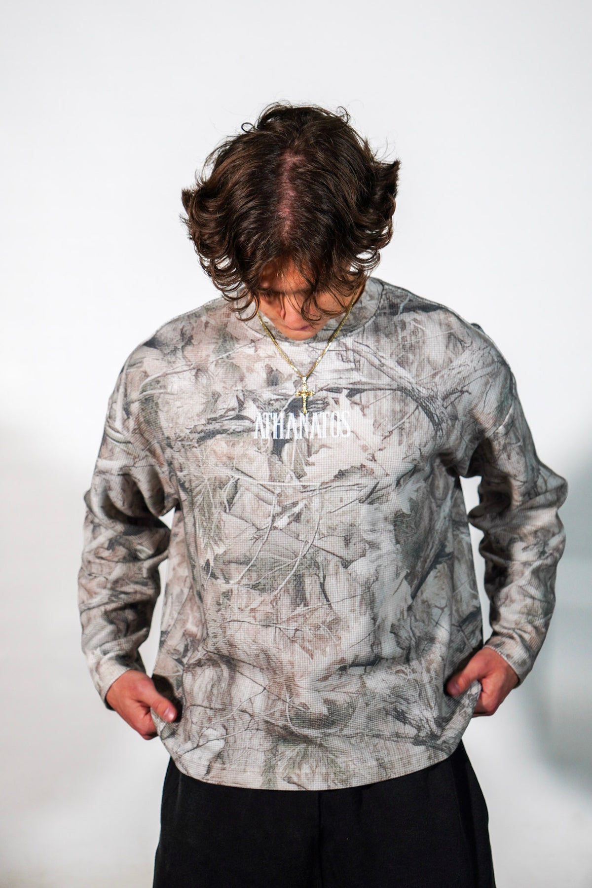 Athanatos Light Tree Camo Waffle Knit